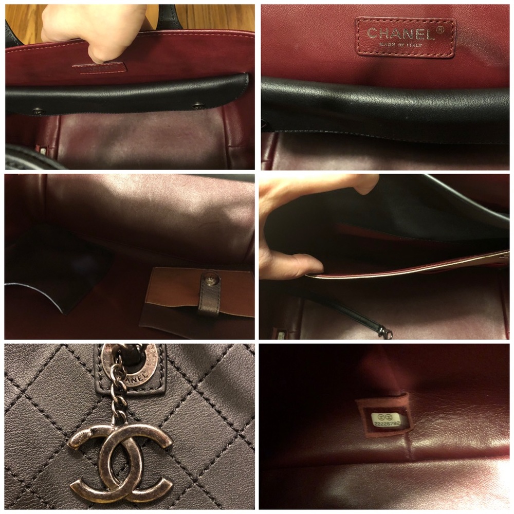 π«SOLDπ« Chanel Classic Tote Shoulder Bag Calfskin - Picture 7 of 8